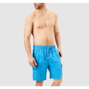 Vilebrequin Men's Linen Cargo Pockets Bermuda Shorts S